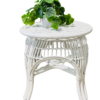 Colonial Round Side Table - Matt White