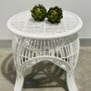 Colonial Round Side Table - Matt White