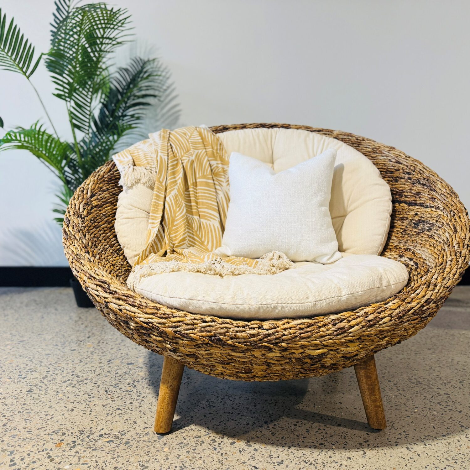 Buy Papasan Round Chair Online Santosa Furniture Warehouse