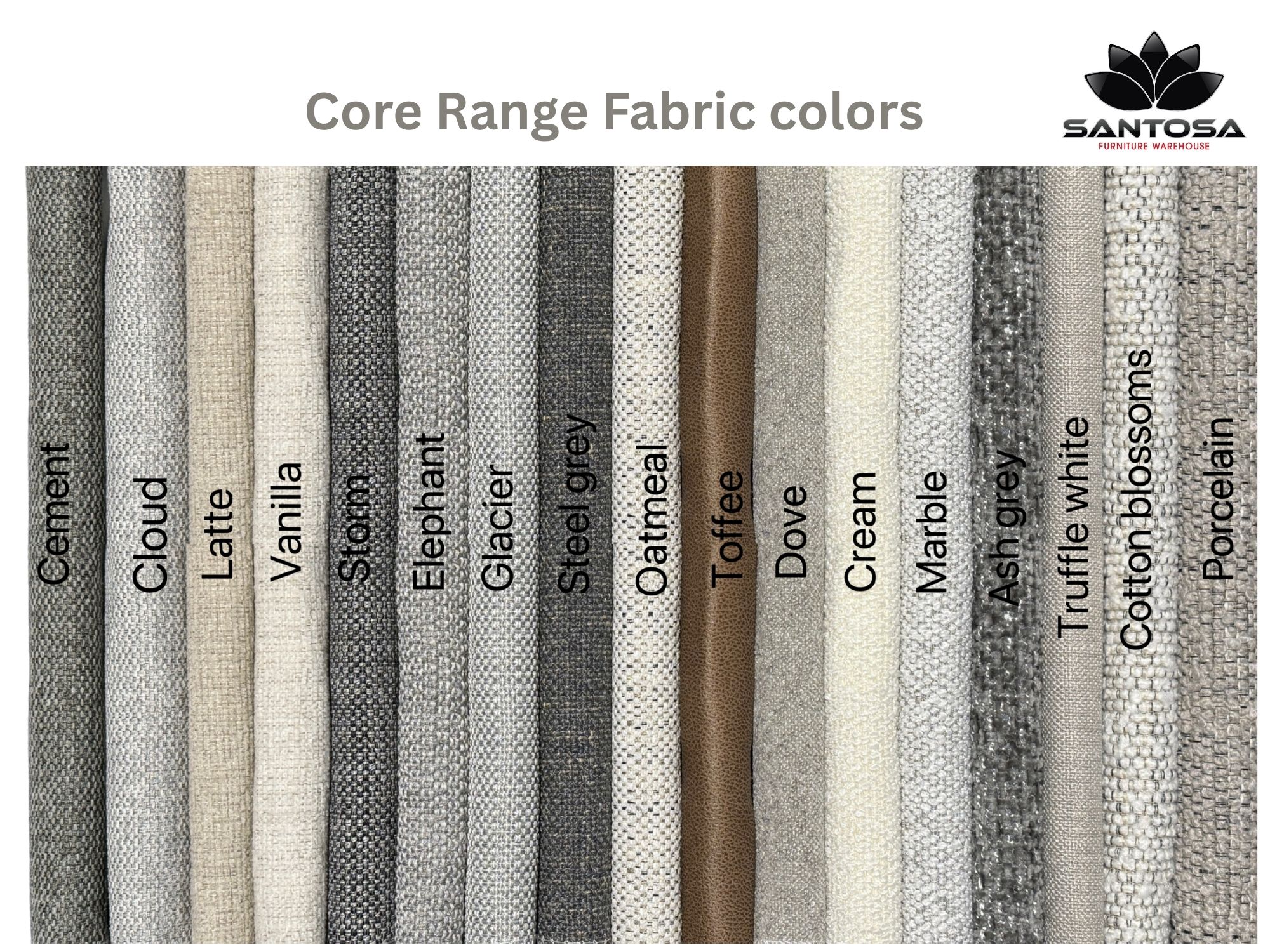 Santosa Core Range Fabric Color