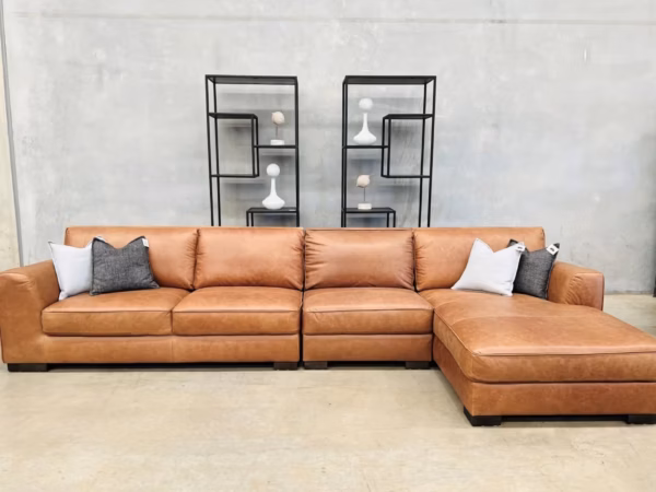 Longbeach Leather Rhf Chaise
